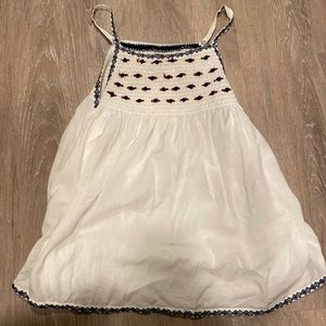 Anthropologie white baby doll tank top